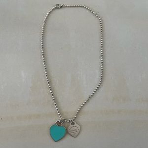 Authentic Tiffany & Co. Heart Pendant Necklace